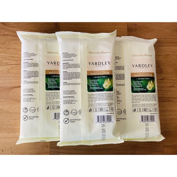 Yardley London Disposable WashCloths Lot of 3 18 Ct. New - Picture 6 of 8